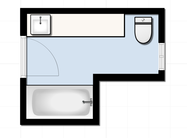 Guest Bathroom Floorplan