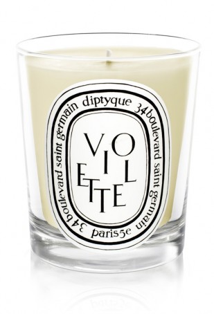 diptyque violette candle