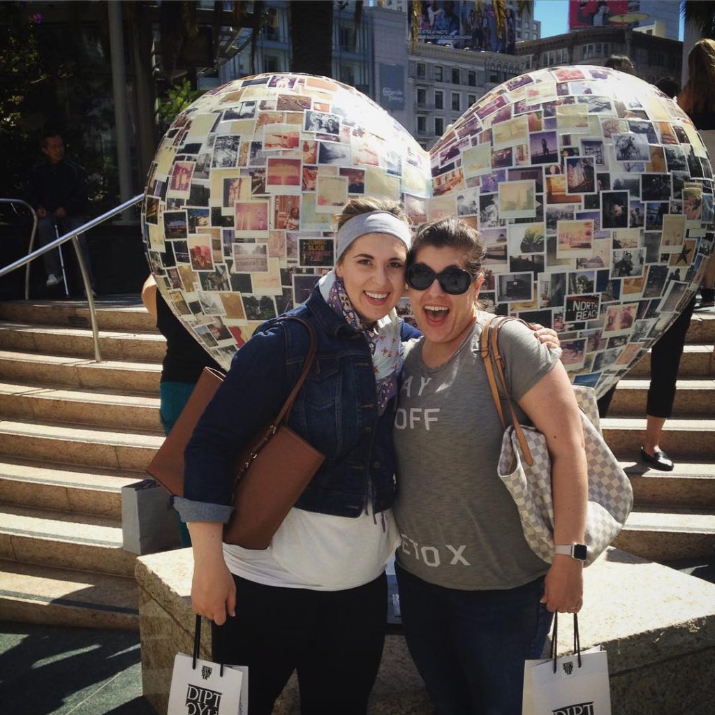 Shopping in SF with my sister #thelovelygeek