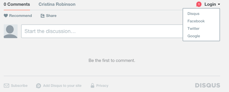 disqus comments