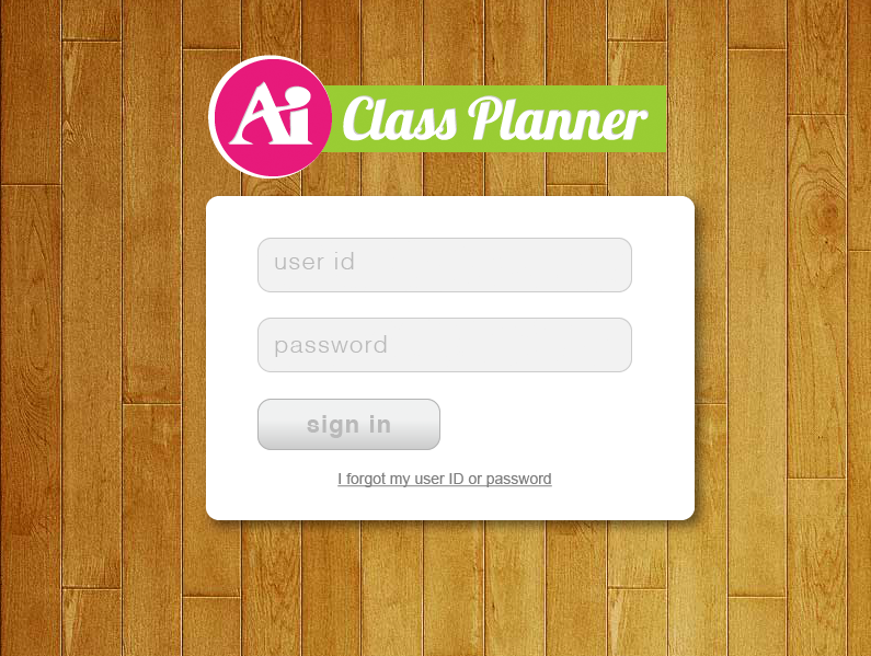 Class Planner Login