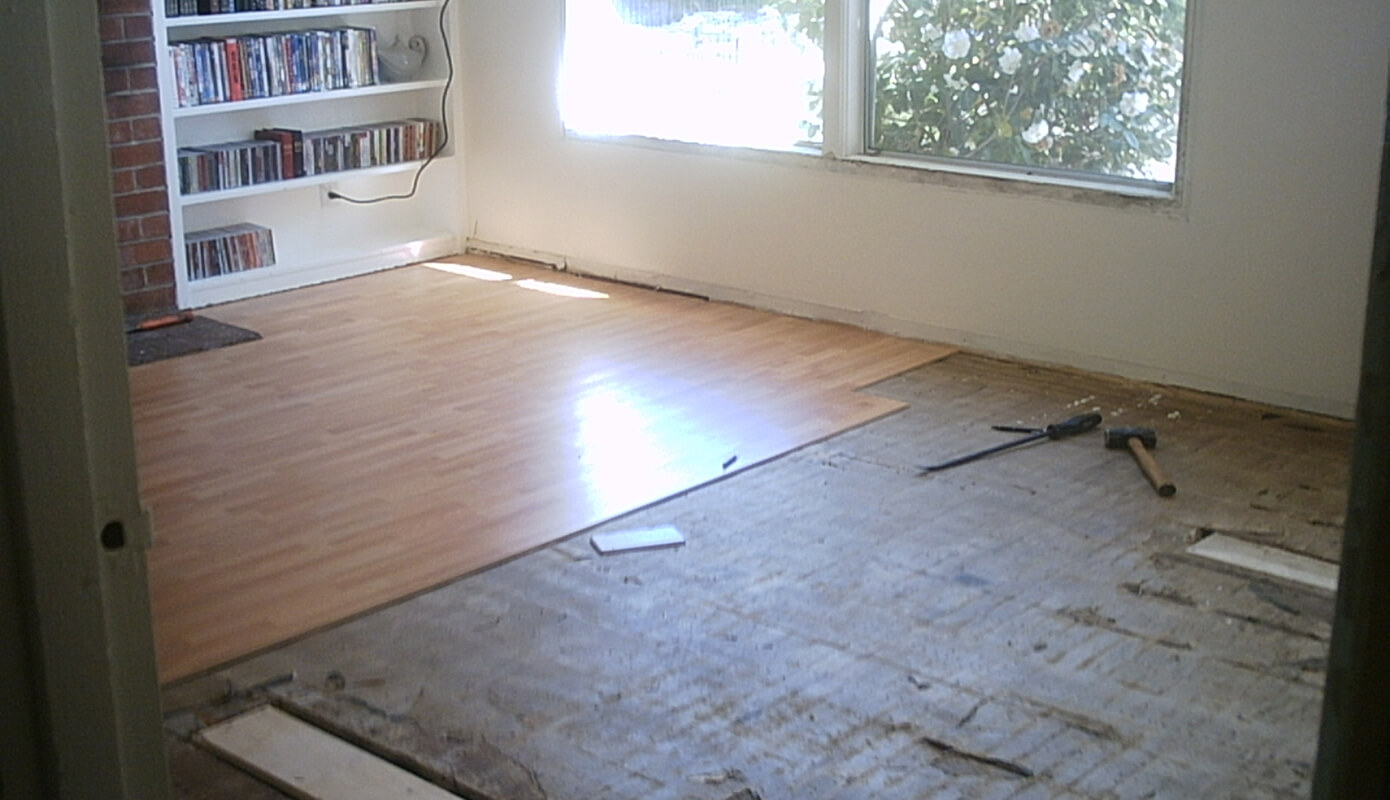 New flooring in progress