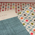 Orla Kiely napkins, towels, and placemat from Target