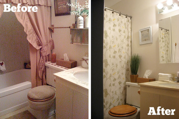 Guest Bathroom: Before and After