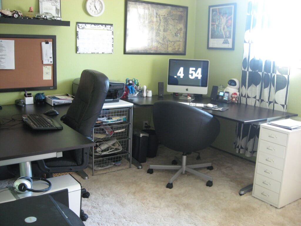 Our shared home office