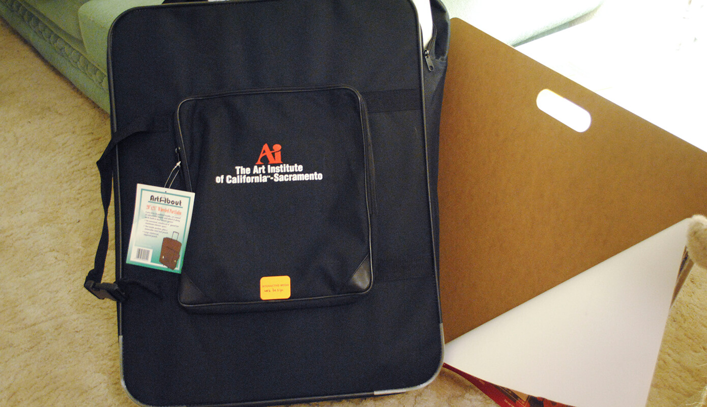 My supply kit for The Art Institute of California—Sacramento