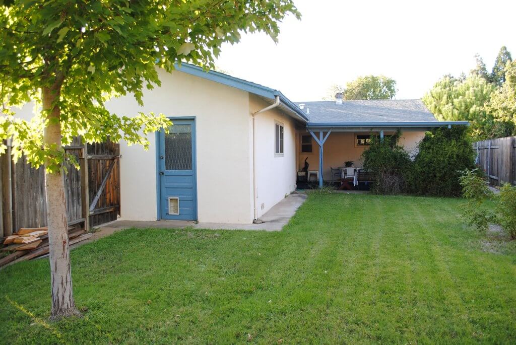 The backyard at my Nana's house