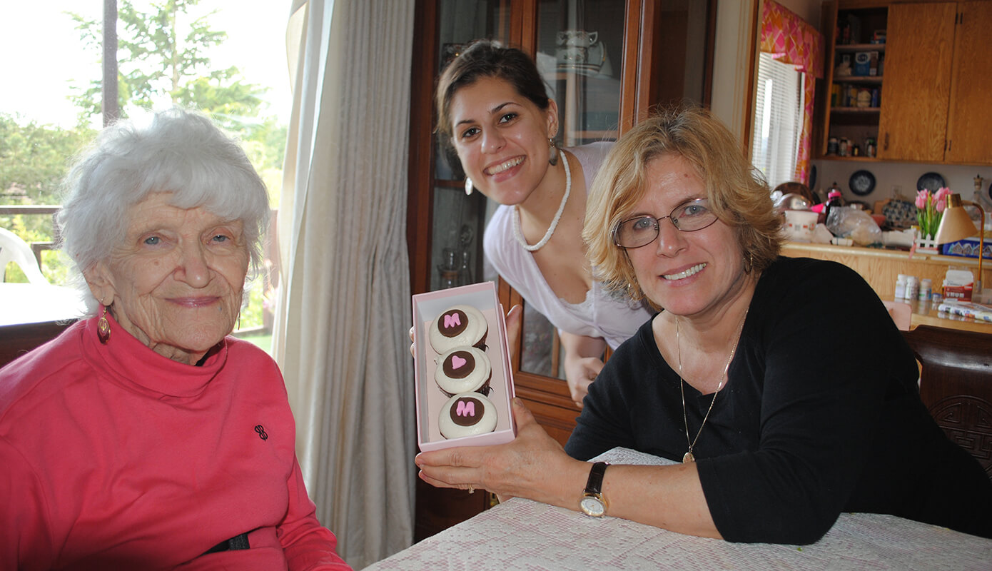 Me with my mom and grandma on Mother's Day 2010