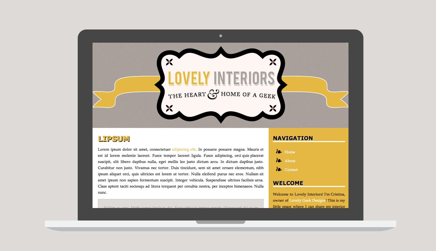 Design for Lovely Interiors, February 2011