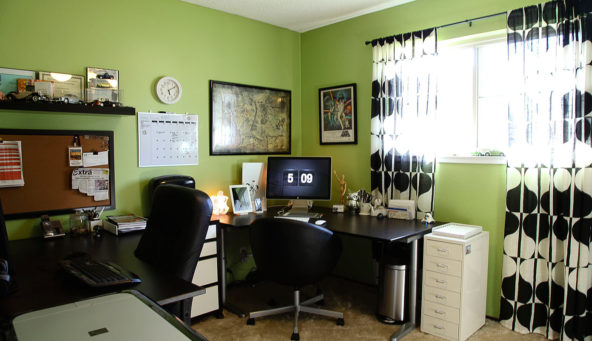 Our shared home office space