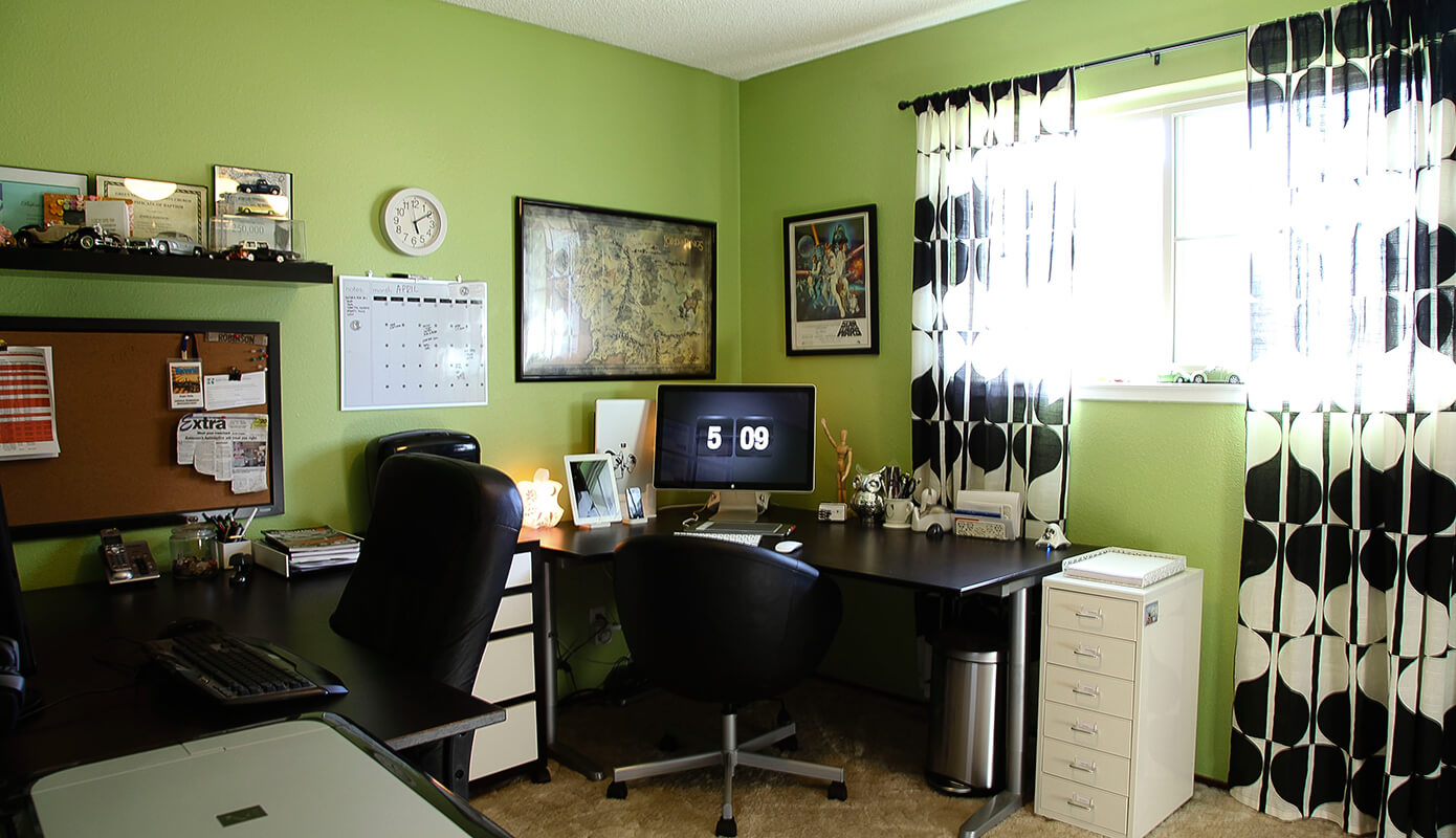 Our shared home office space