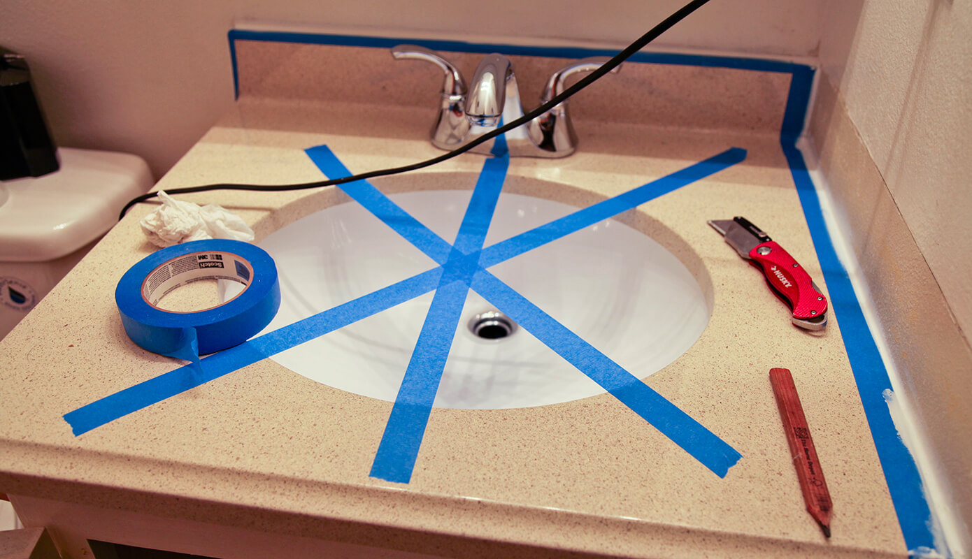 New guest bath sink