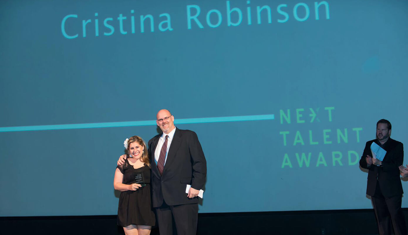 Cristina Robinson for Best Design at the 2012 Next Talent Awards #thelovelygeek