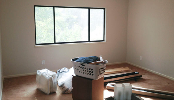 Master bedroom all painted