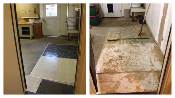 Before and After of the Garage Floor