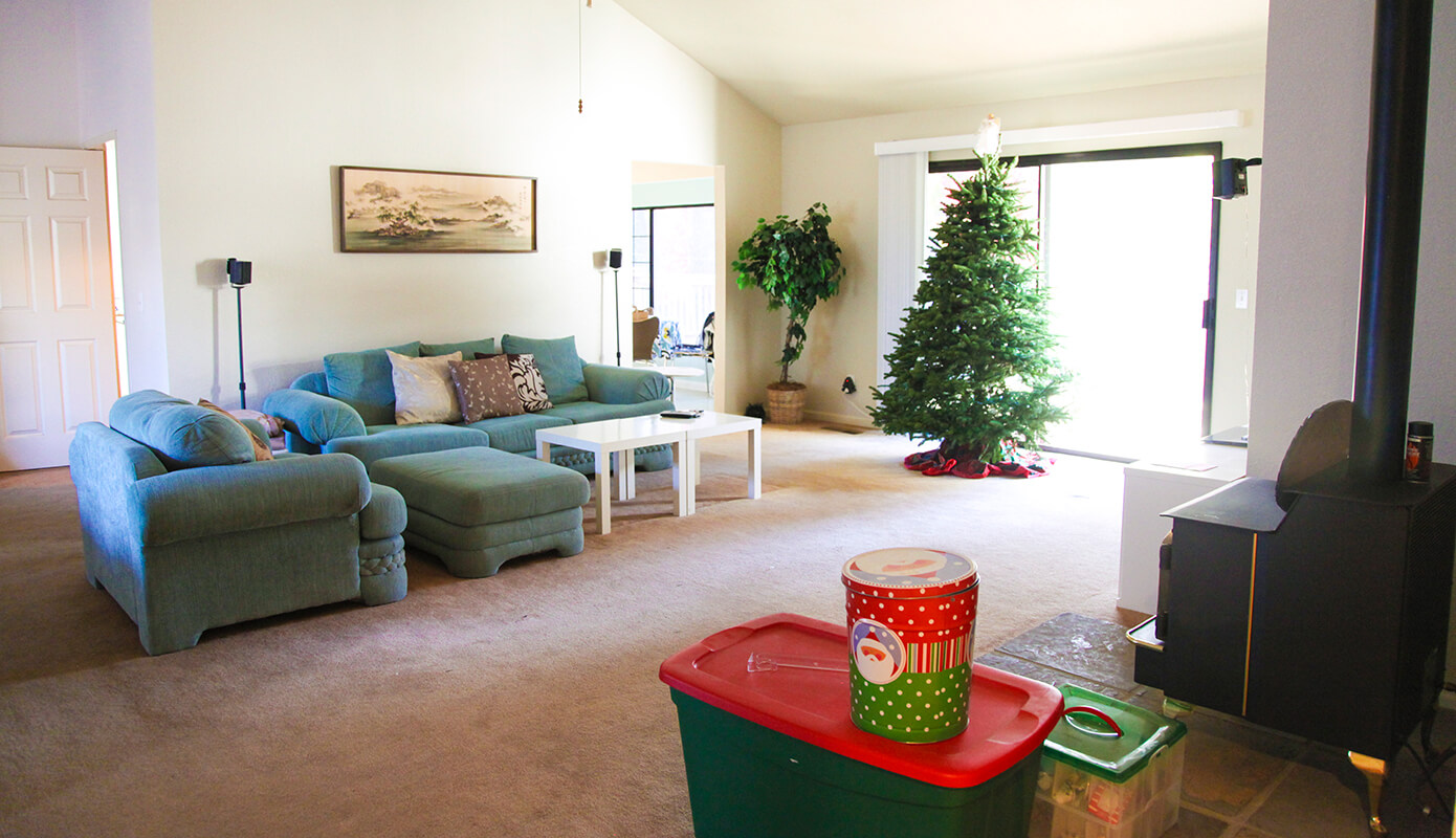 Living Room Christmas Prep