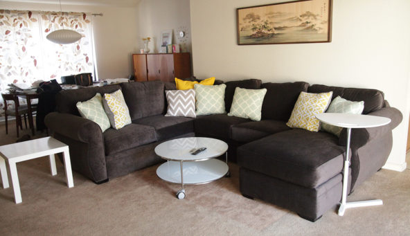 New Sofa and Coffee Table #thelovelygeek