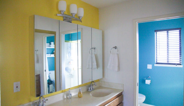New Colors for the Master Bathroom #thelovelygeek