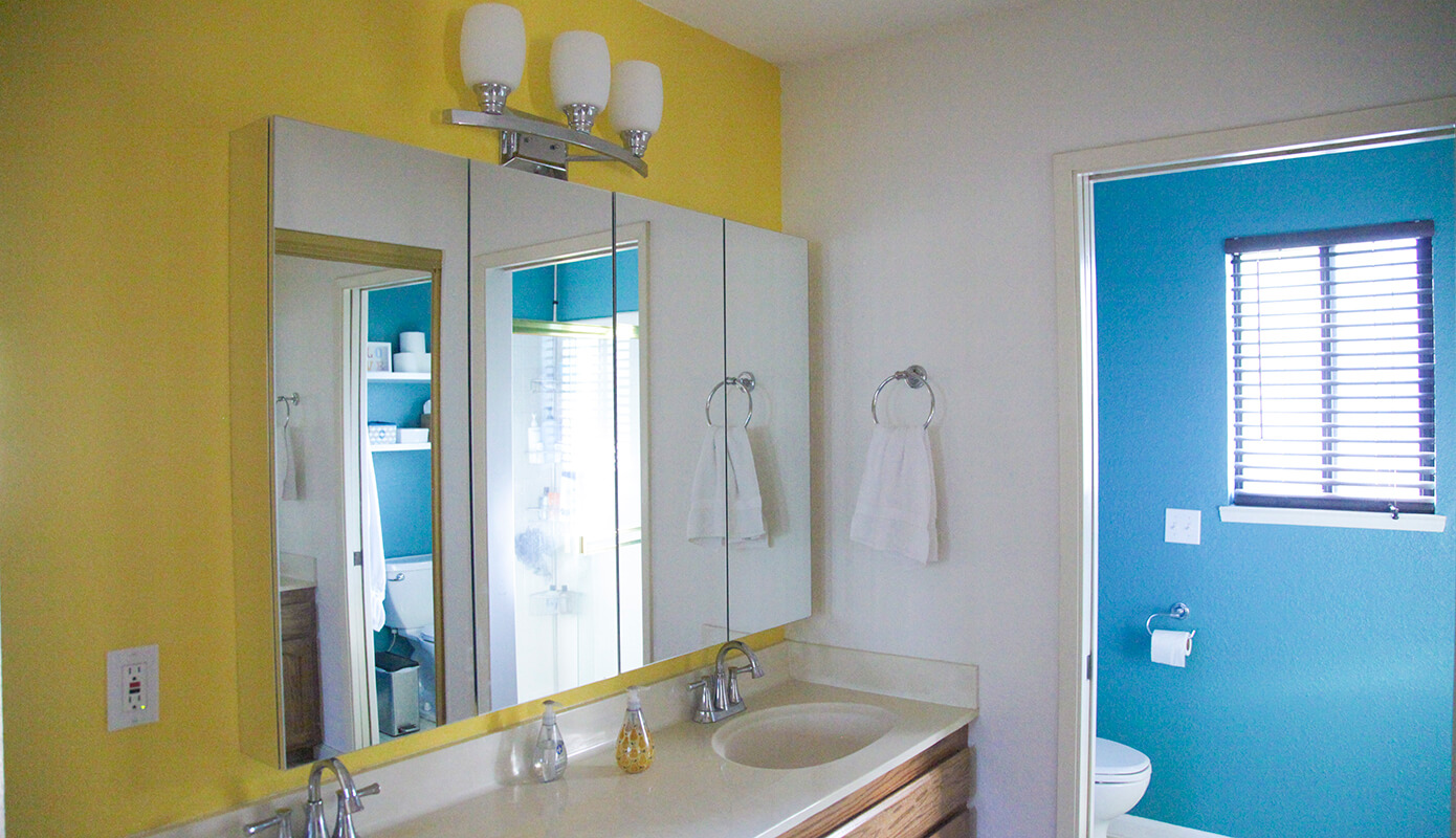 New Colors for the Master Bathroom #thelovelygeek
