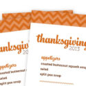 thanksgiving menus 2013