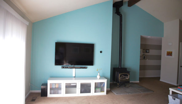 Accent Wall in the Living Room