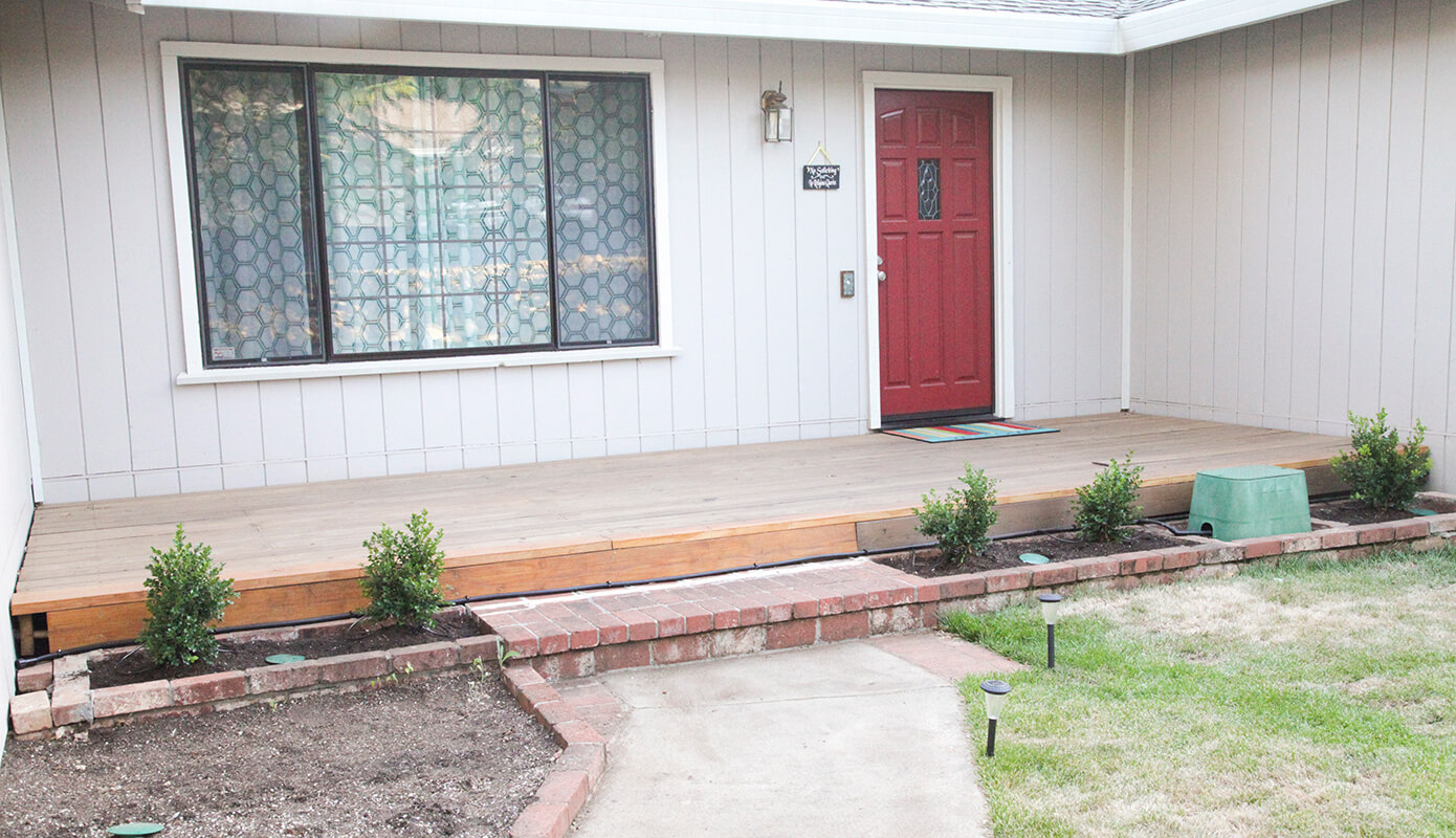 The front yard as of June 2014