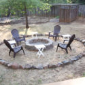 Old backyard fire pit