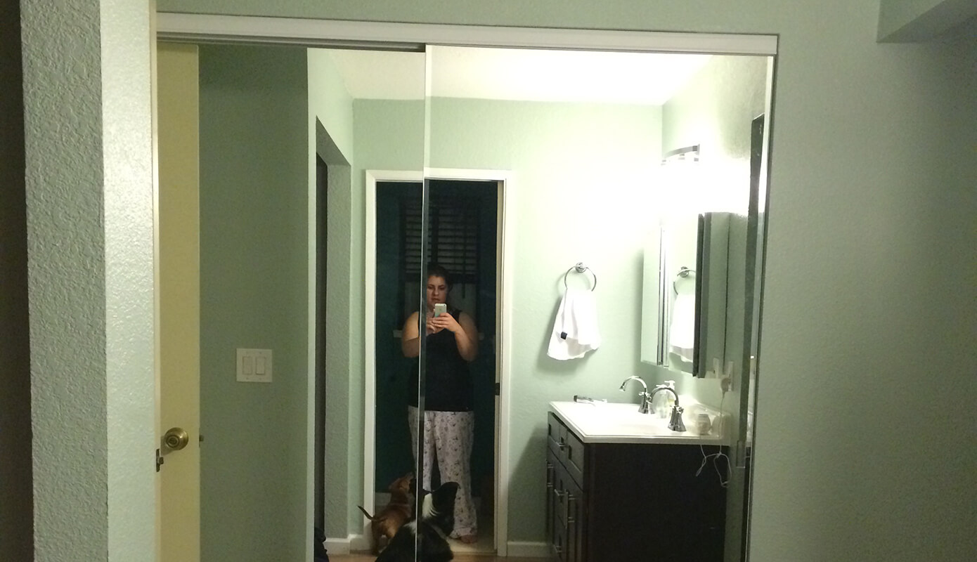 Mirrored Closet Doors