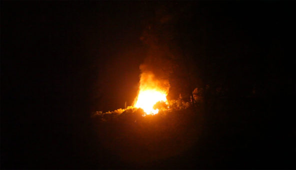 House fire in our neighborhood