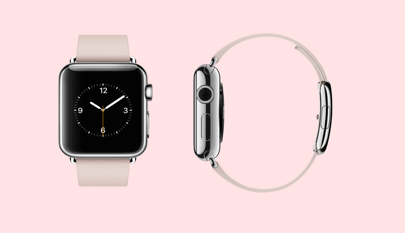 Apple Watch 38mm Stainless Steel Case with Soft Pink Modern Buckle #thelovelygeek