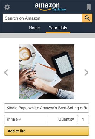 Amazon Assistant Lists