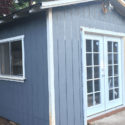 Partially Painted Shed #oneroomchallenge