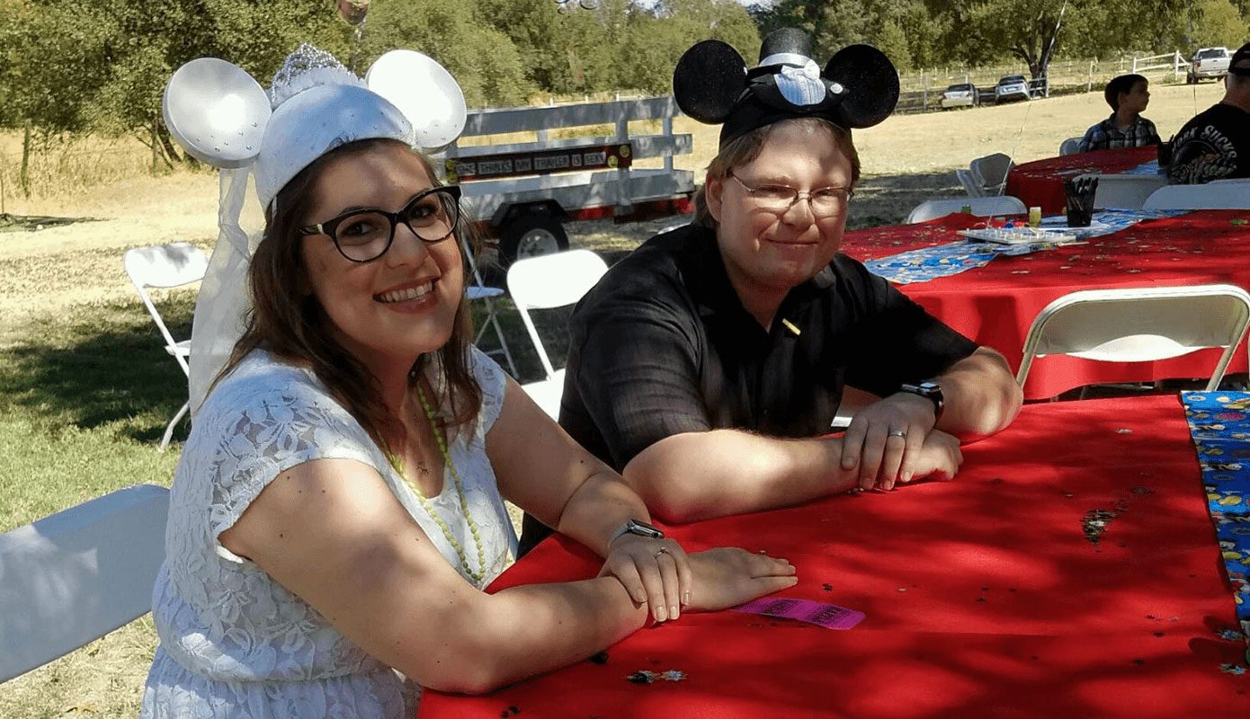 Joshua and I at Olivia's Baby Shower #thelovelygeek