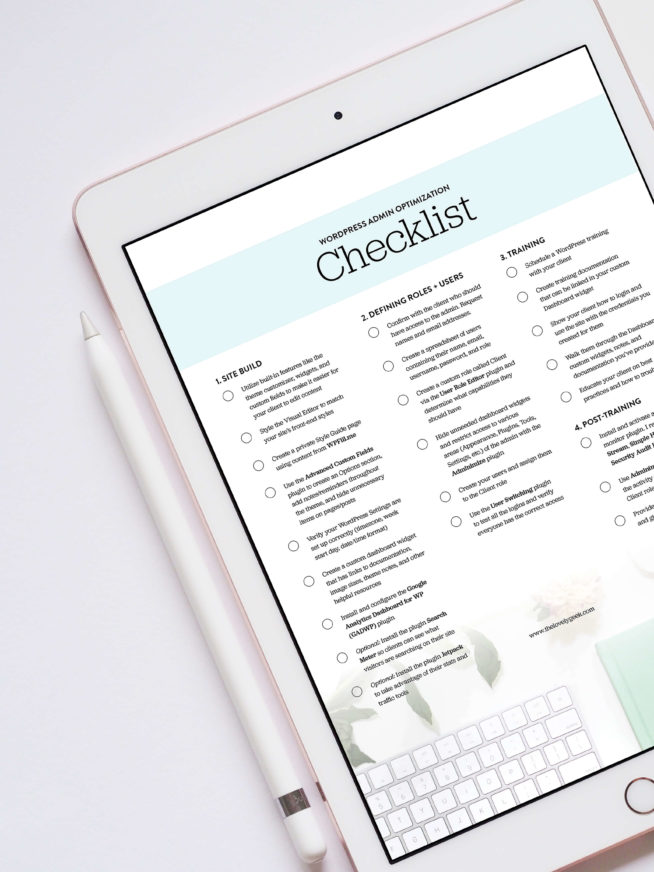 6 Ways to Optimize the WordPress Admin for Users + a FREEBIE