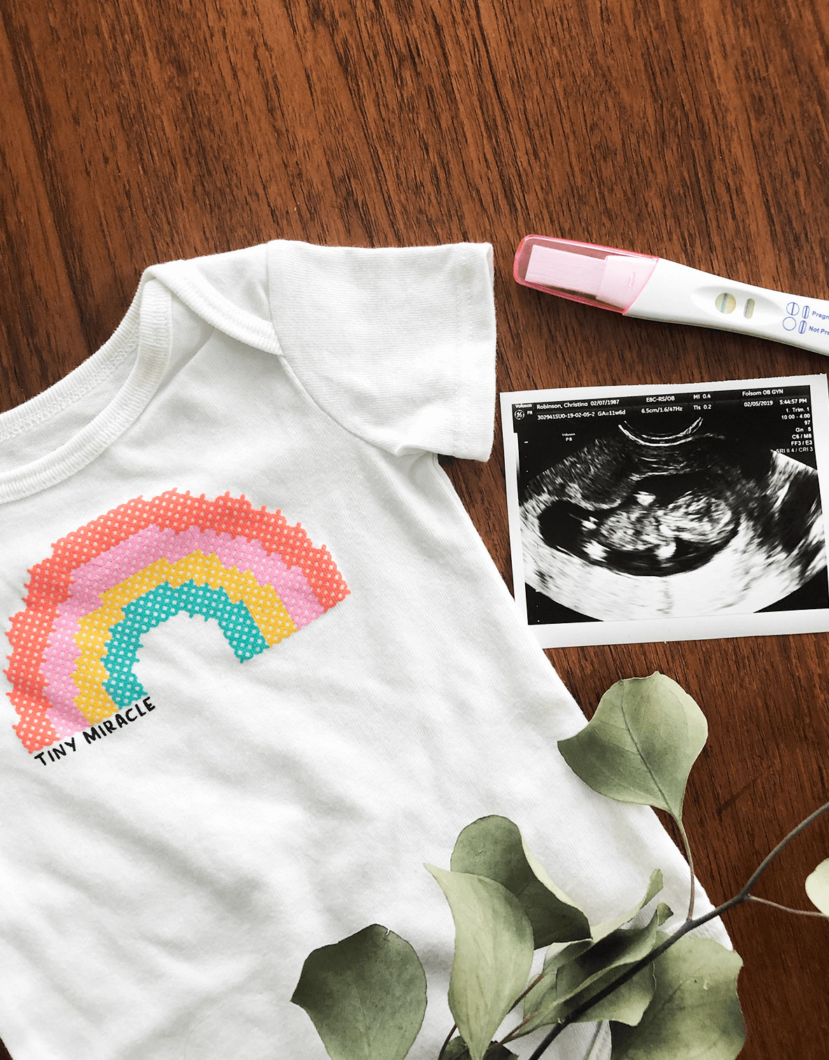 Pregnancy announcement from my first trimester