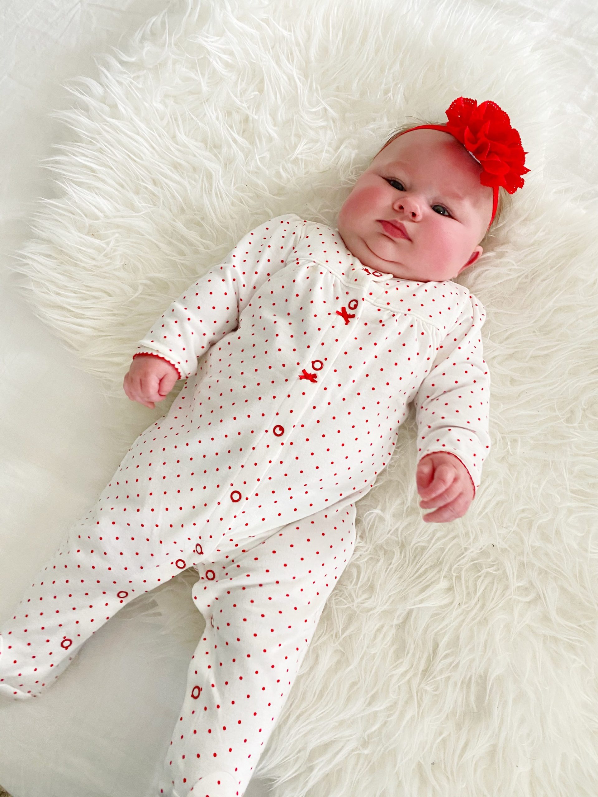 Lily in her Vday PJs