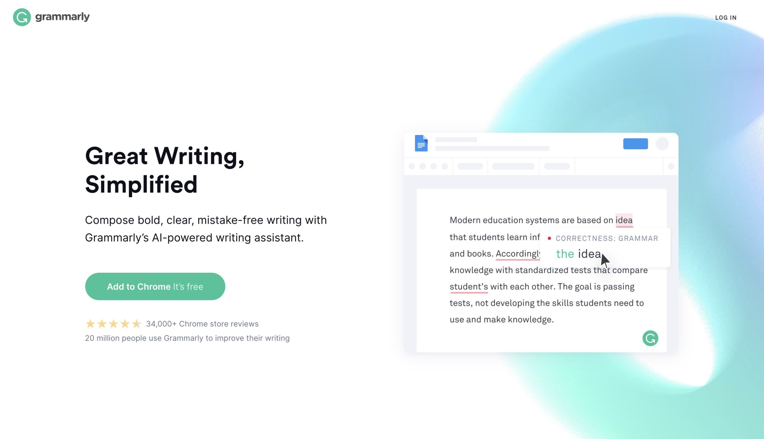 Grammarly - My Favorite Chrome Extensions