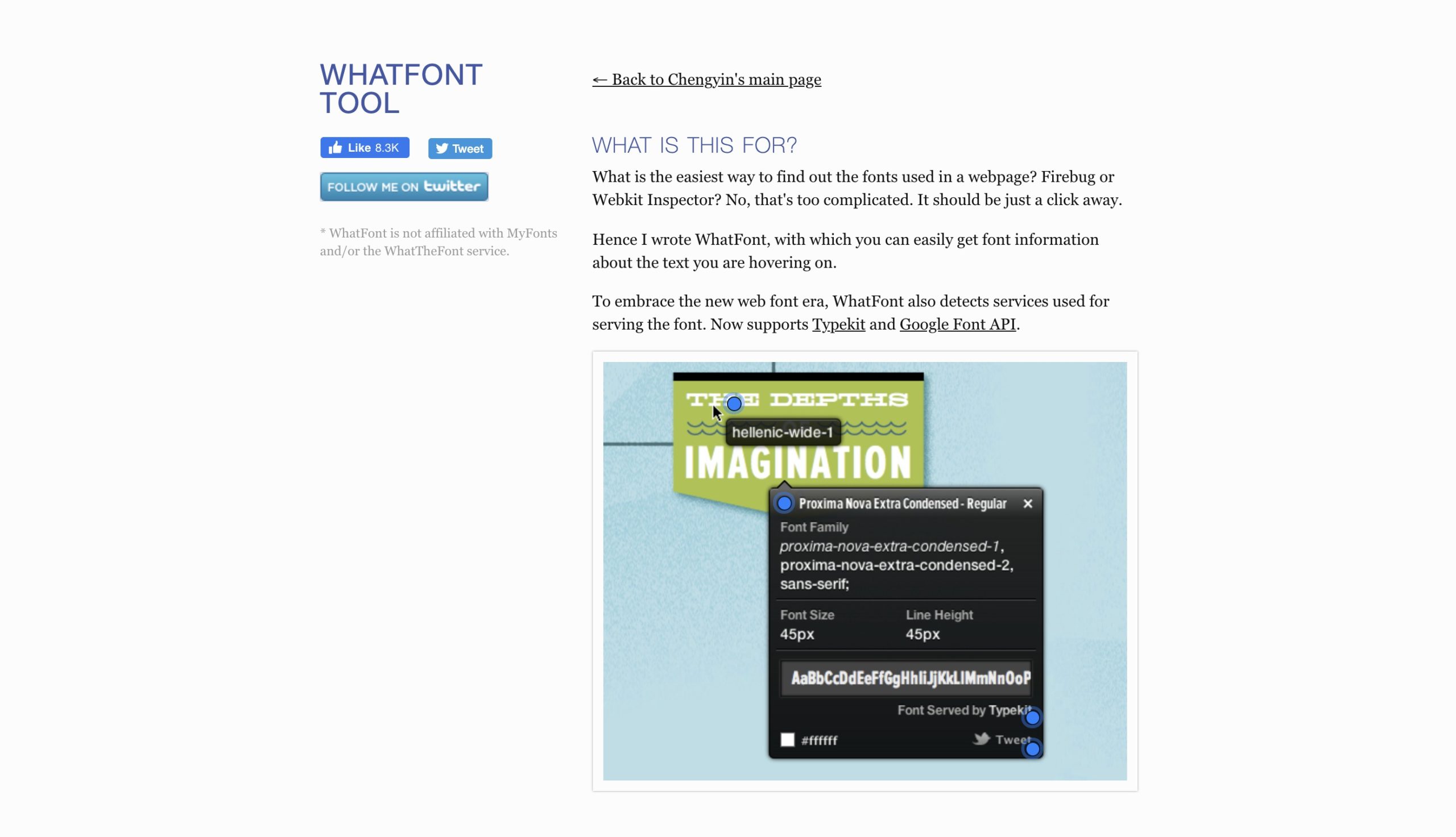 WhatFont - My Favorite Chrome Extensions