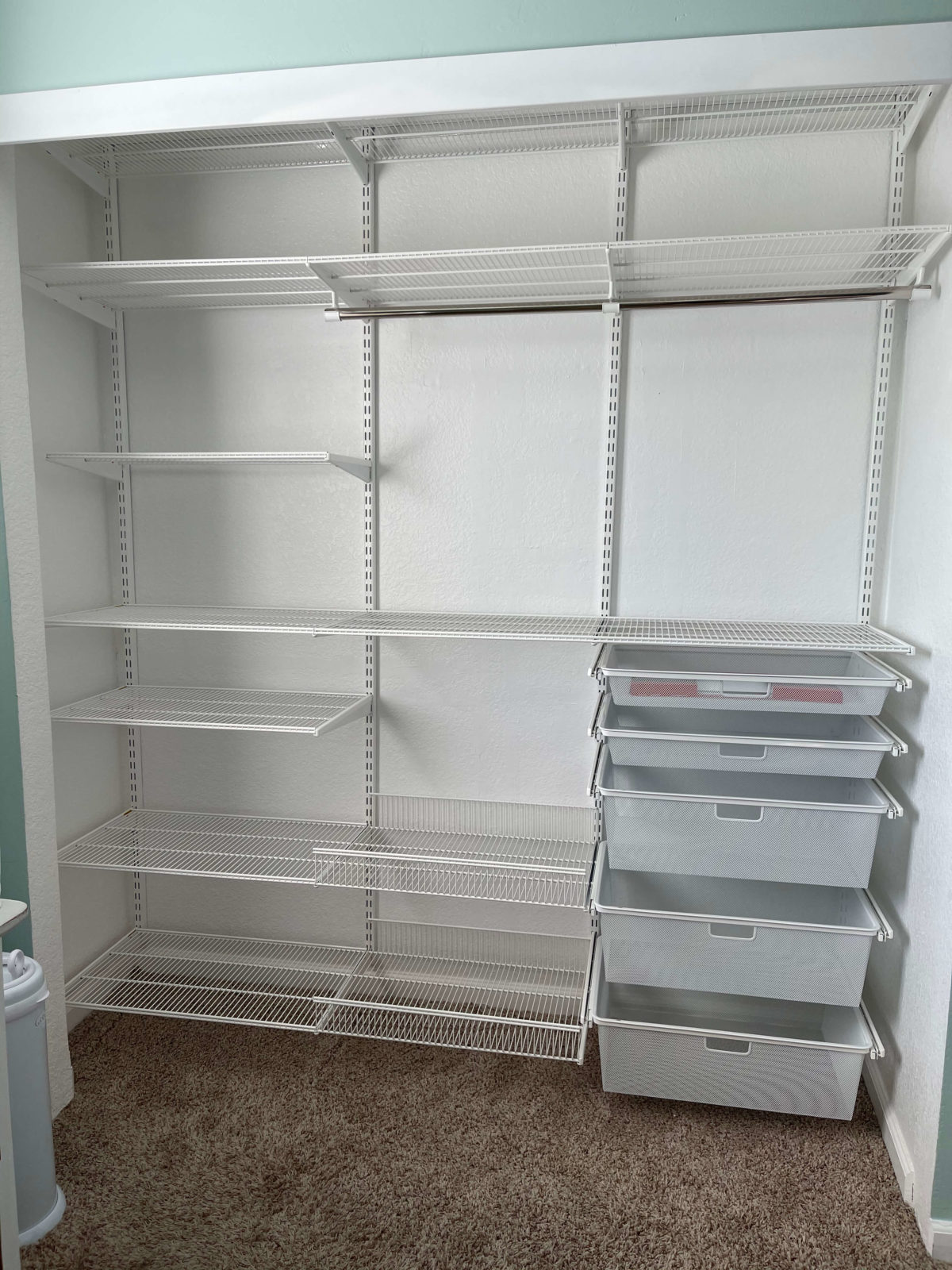 Our Nursery Closet Refresh - The Lovely Geek